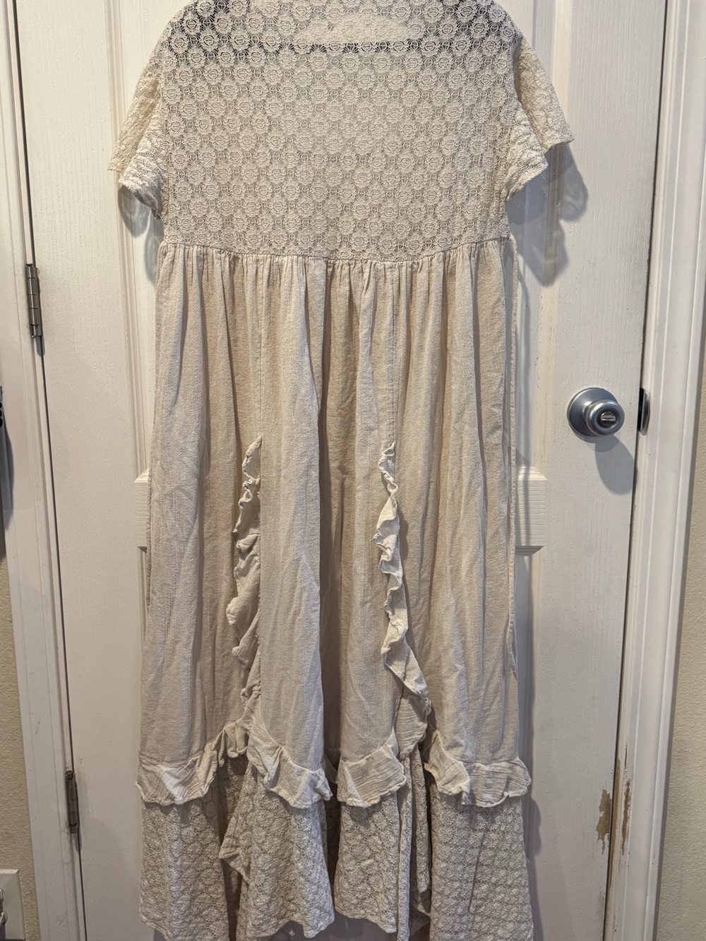 Free People Bring the Romance Cream Lace Maxi Dress - Picture 4 of 5